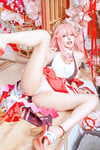 Cosplay genshin Yae Miko và Ei