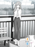 Cô gái anime chơi public