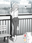 Cô gái anime chơi public