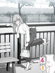 Cô gái anime chơi public