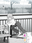Cô gái anime chơi public
